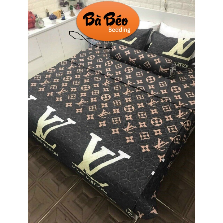 Trọn Bộ 5 Món Chăn Ga Gối Cotton Poly Hè Thu, Set Chăn Hè Ga Gối, Bộ Chăn Ga Gối Cotton Hoạ Tiết Sinh Động Đủ Kích Thước