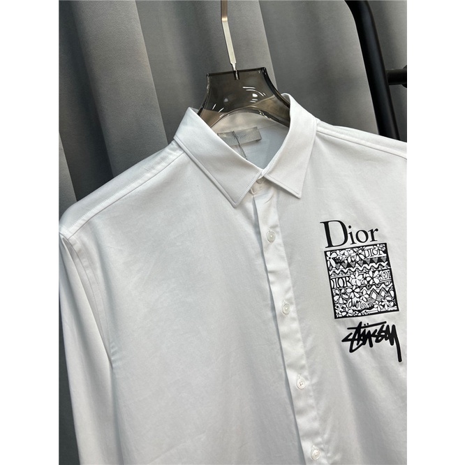 D10r 2022 Áo Sơ Mi Dài Tay In Logo Mới Của Thu Đông M-4XL