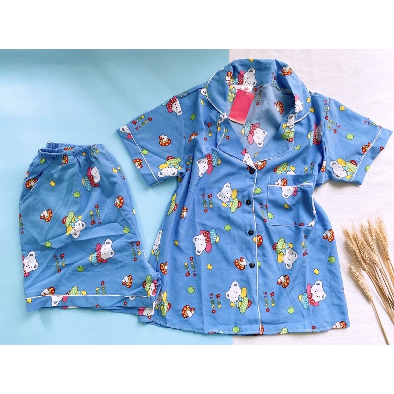 BỘ LỤA PIJAMA ĐÙI 45-60kg