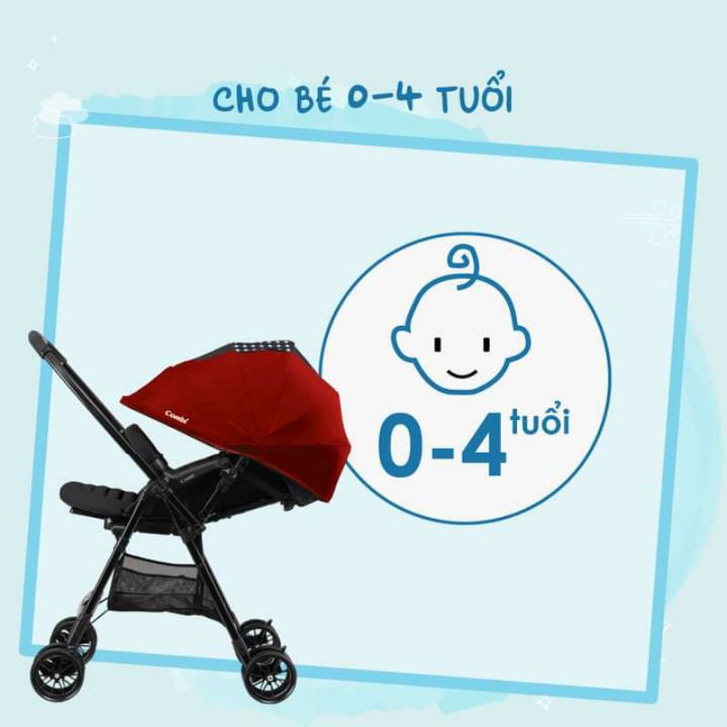 Xe đẩy Combi Neyo Plus Xanh, đen, đỏ &lt;Chính hãng&gt;