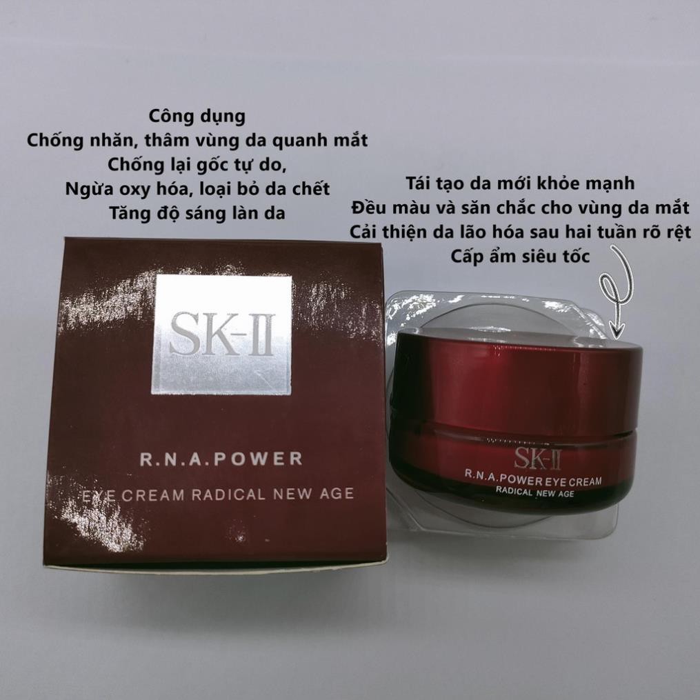 Kem dưỡng, chống lão hóa vùng mắt - SK-II R.N.A Power Eye Cream Radical New Age 15g