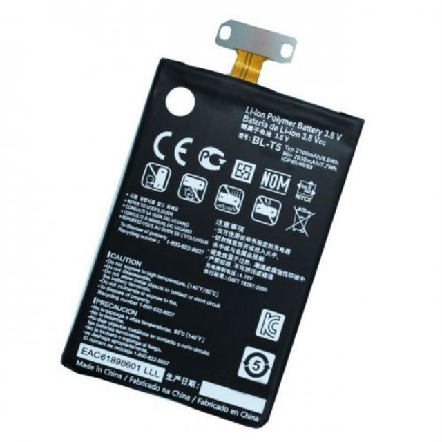 Pin LG T5 / F180 / E970 / E975 / E977 / E978 / Nexus 4

Mới 100%