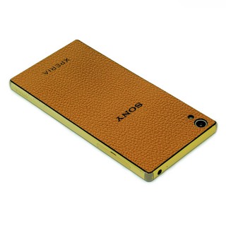 Miếng dán da Xperia Z5 Premium màu nâu