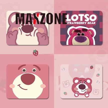 Maxzone Tấm Lót Chuột Và Bàn Phím Máy Tính 21X26 Jennie / Kirby Lotso / Gấu / Dâu Tây Siêu Đáng Yêu