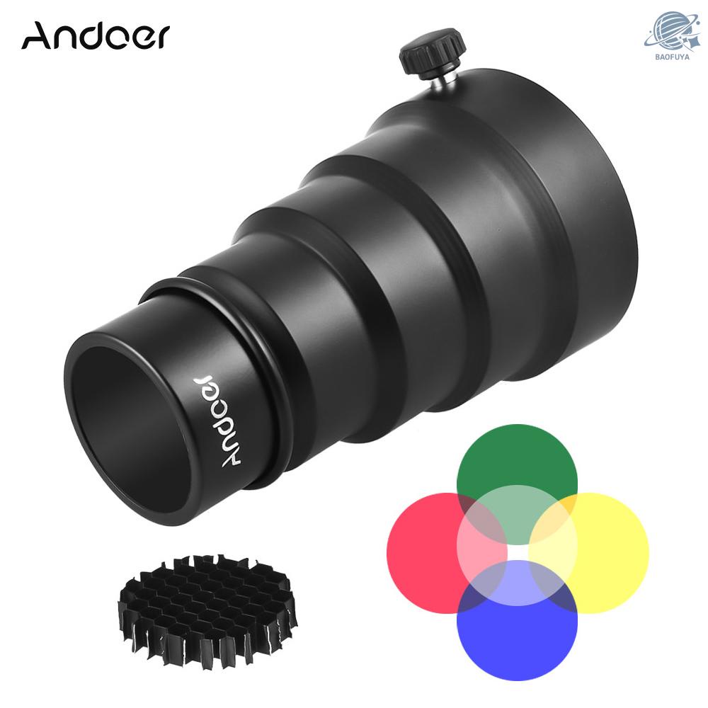 #Bộ 5 Tấm Lọc Màu Tổ Ong 98mm Cho Neewer Andoer Godox 180W 250W 300W