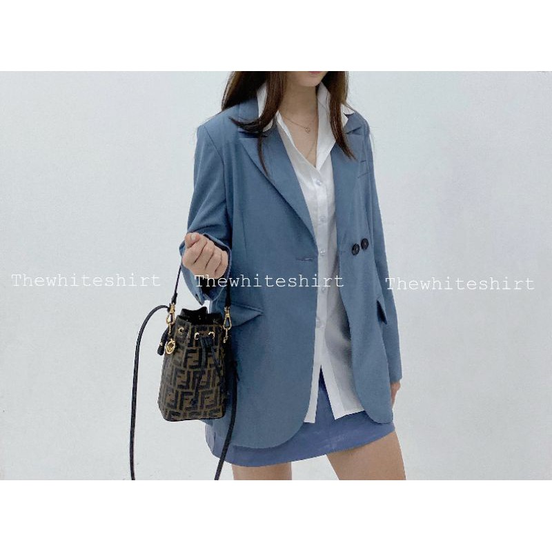 CLARIE BLAZER - áo blazer trẻ trung thanh lịch màu xanh jean