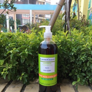 Nước rửa bát hữu cơ Layer Clean hương quả hồng 800ml