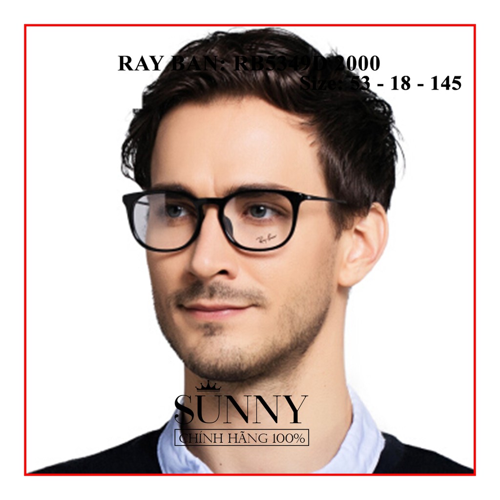 RB5349D 2000-Gọng kính thời trang Rayban chính hãng, thiết kế dễ đeo bảo vệ mắt