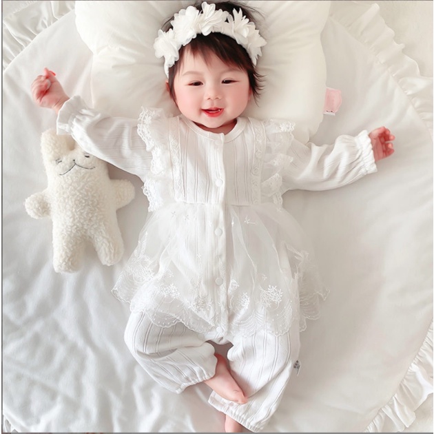 Body nơ công chúa cho bé gái 3-13kg  - Tặng Quà - Đầy Tháng - Thôi nôi