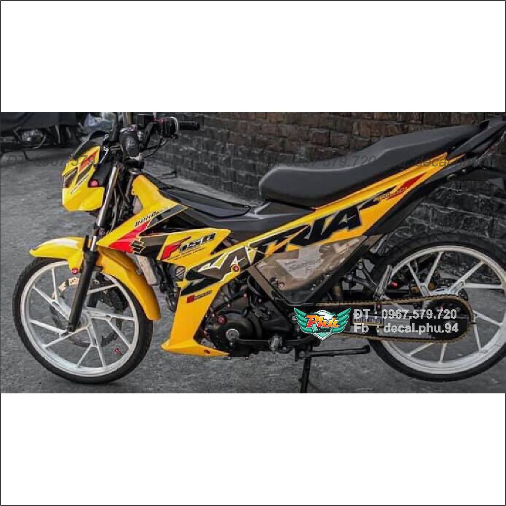 Tem Rời Satria vàng đen mới . (J)