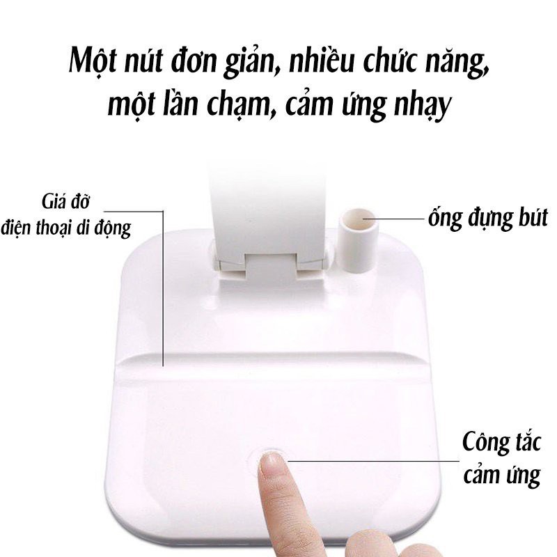 Đèn Học Để Bàn, Đèn Làm Việc, Đọc Sách Tích Điện Ba Mức Độ Sáng Chống Cận NOBITA OFFICIAL