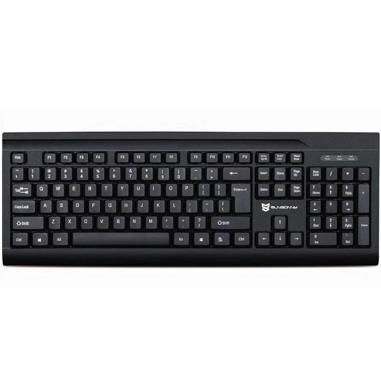 Bàn Phím Văn Phòng Sunsonny N-K10S Màu Đen Loại Có Dây Cổng Usb