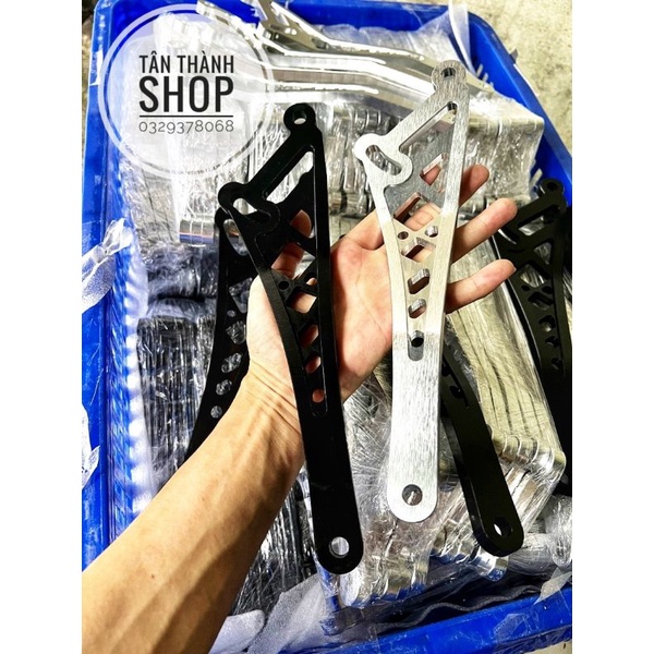 Gác chân malay + bát cheo pô cnc dày 8li lắp đặc ex150 và ex155 có tặng kèm ốc