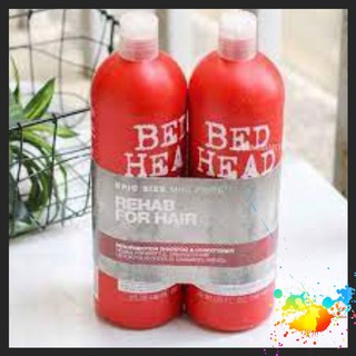 Cặp dầu gội - xả tigi bed head màu đỏ