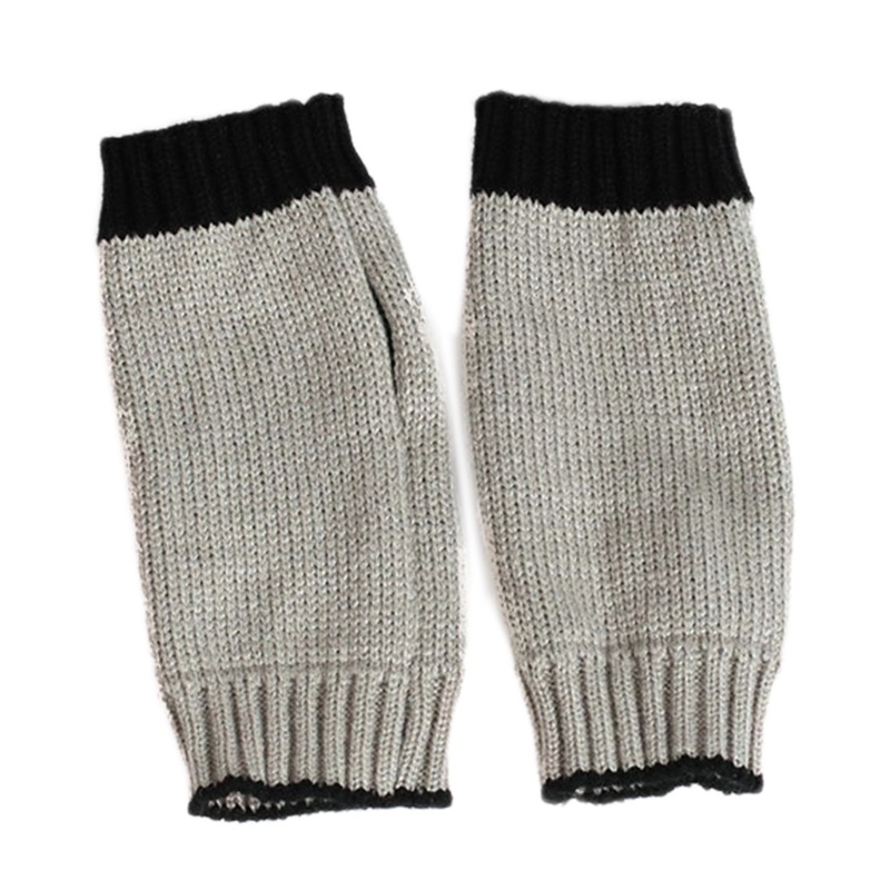 Găng Tay Dệt Kim Nửa Ngón Phù Hợp Với Mùa Đông Cho Thanh Thiếu Niên