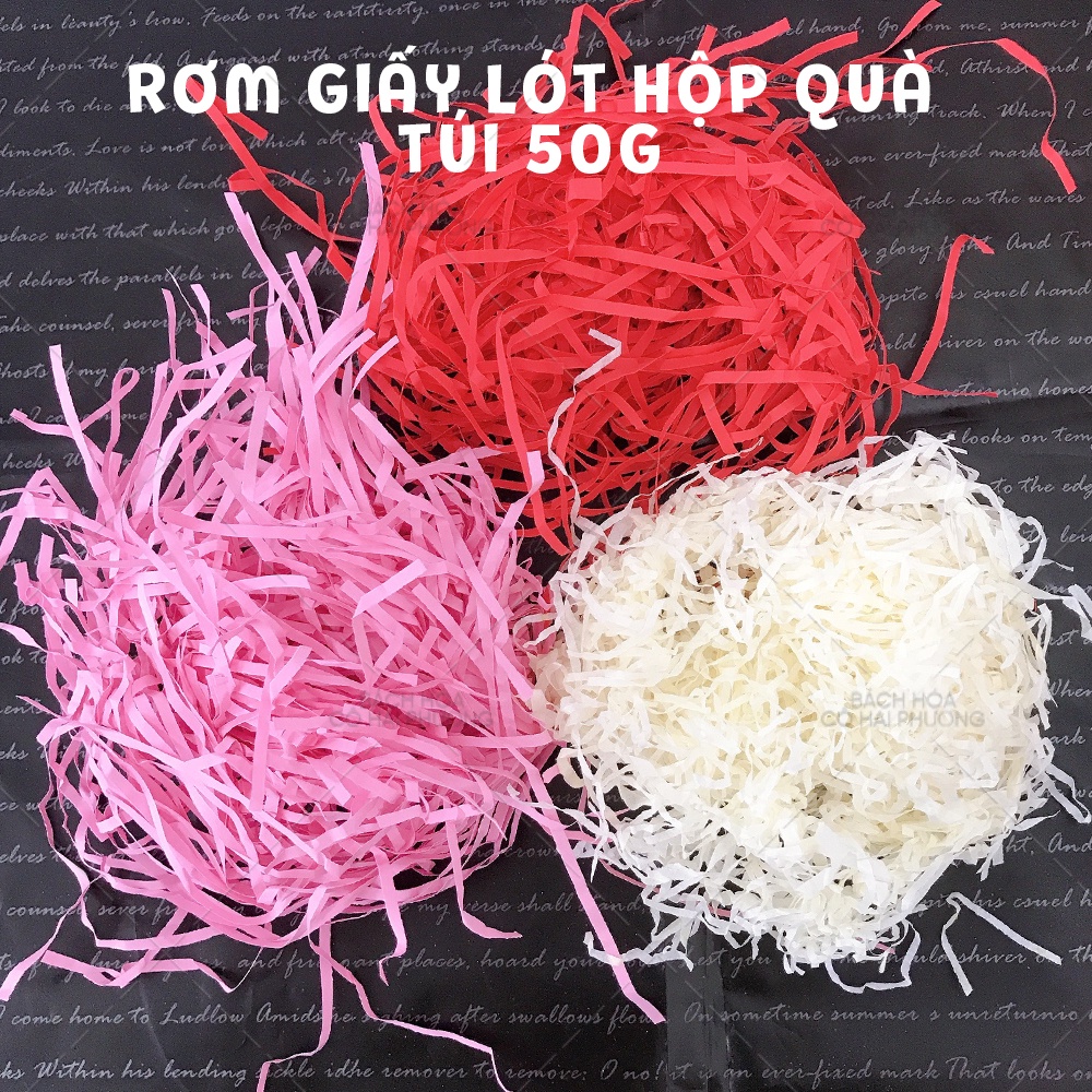 [NHIỀU MÀU]50g giấy rơm lót hộp quà