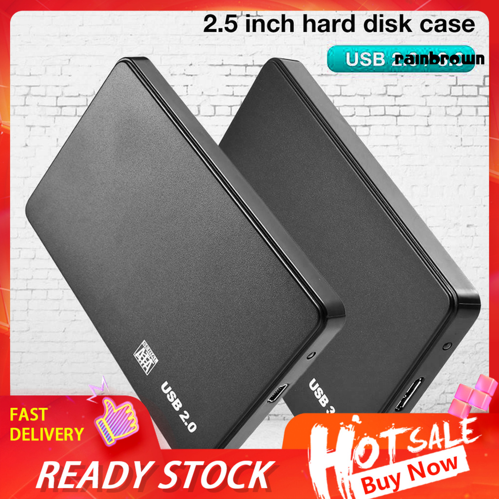 Khay Đựng Ổ Cứng Ngoài 2.5inch Usb3.0 / 2.0 Gắn Ngoài Cho Laptop / Rxdn /