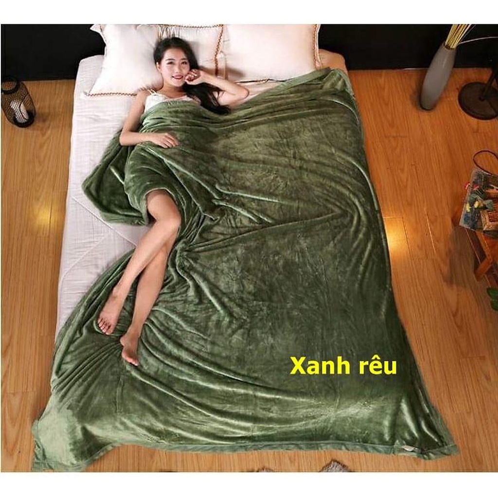 Chăn Lông Thỏ  BLANKET Siêu Mềm Mịn Xuất  Khẩu Loại 2.5kg Nhiều Màu Sắc
