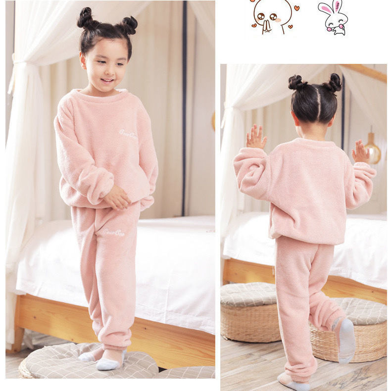 Đồ Ngủ Dài Tay Vải Dày Ấm Áp Xinh Xắn Cho Bé