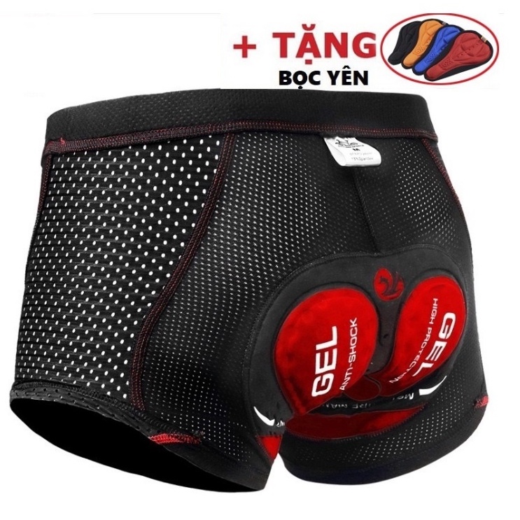 Quần Yếm Đệm Mông Đi Xe Đạp Thoáng Khí Dành Cho Nam Nữ Loại Cao Cấp