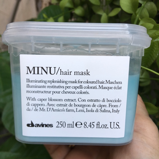 Kem ủ tóc chăm sóc tóc nhuộm Davines Minu Hair Mask 250ml