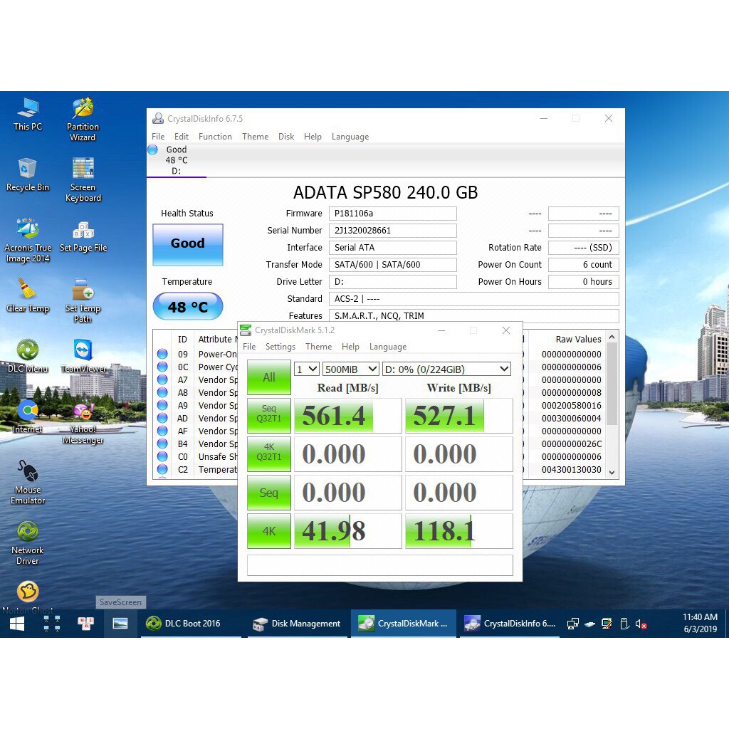 Ổ cứng SSD 2.5 inch Sata Adata SP580 120/240Gb- Bảo Hành 3 Năm | BigBuy360 - bigbuy360.vn