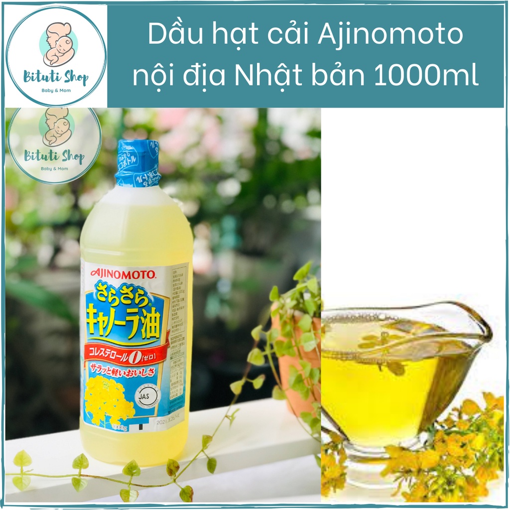 (Date 2/2023) Dầu hạt cải nội địa Nhật Bản Ajinomoto - 1000ml