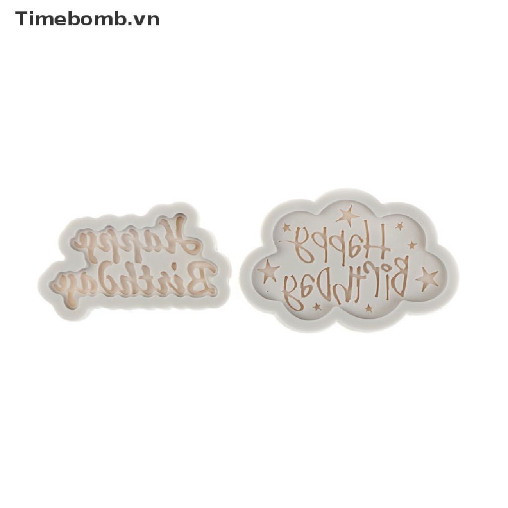 Khuôn Làm Bánh Sinh Nhật Hình Chữ Happy Birthday Dễ Thương