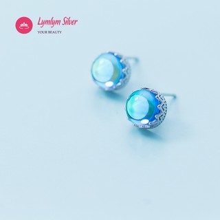 Bông tai Aurora xanh dương Lymlym Silver bạc 925 lung linh huyền bí