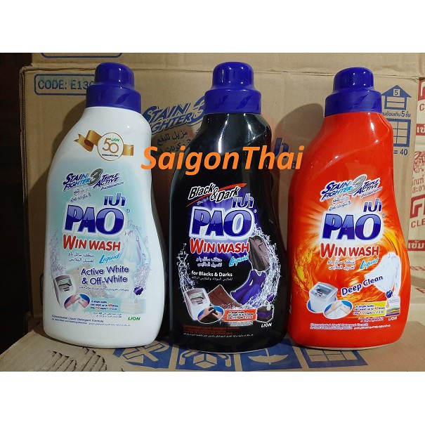 (SGT) Nước giặt PAO Chai 850ml Thái Lan