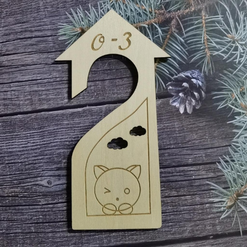 Bộ 6 Tấm Gỗ Chia Ngăn Tủ Quần Áo Em Bé Sơ Sinh 18 Tháng Tuổi