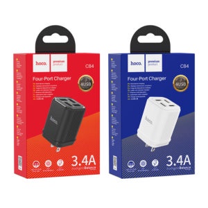 CỐC SẠC NHANH HOCO C84 GỒM 4 CỔNG / 3.4A