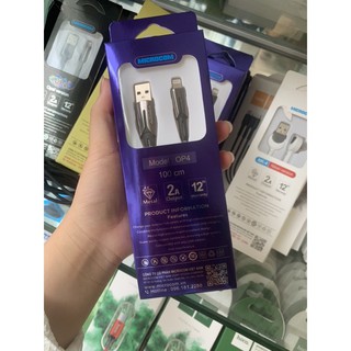 (cáp iphone báo đèn) Dây sạc Iphone cao cấp Op4 Microcom