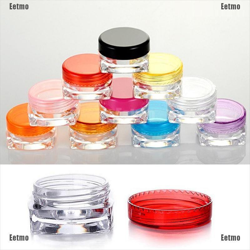 (hàng Mới Về) Hộp Rỗng 3g 5g Đựng Mỹ Phẩm Tiện Dụng