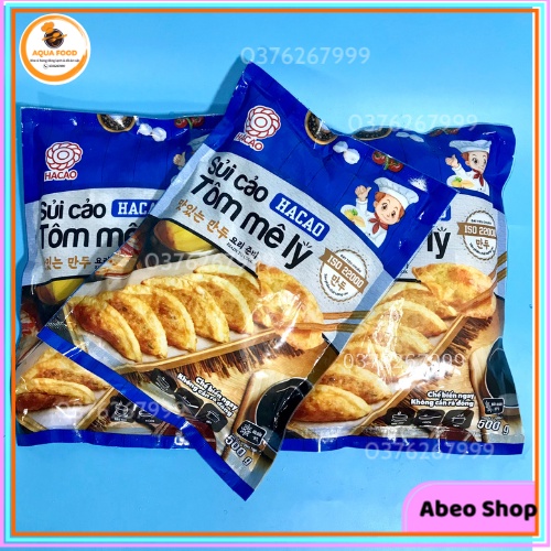 Sủi cảo Hacao nhân tôm Mê Ly/ há cảo nhân tôm thịt dùng hấp chiên, thả lẩu vô cùng tiện lợi. Ship hỏa tốc Hà Nội