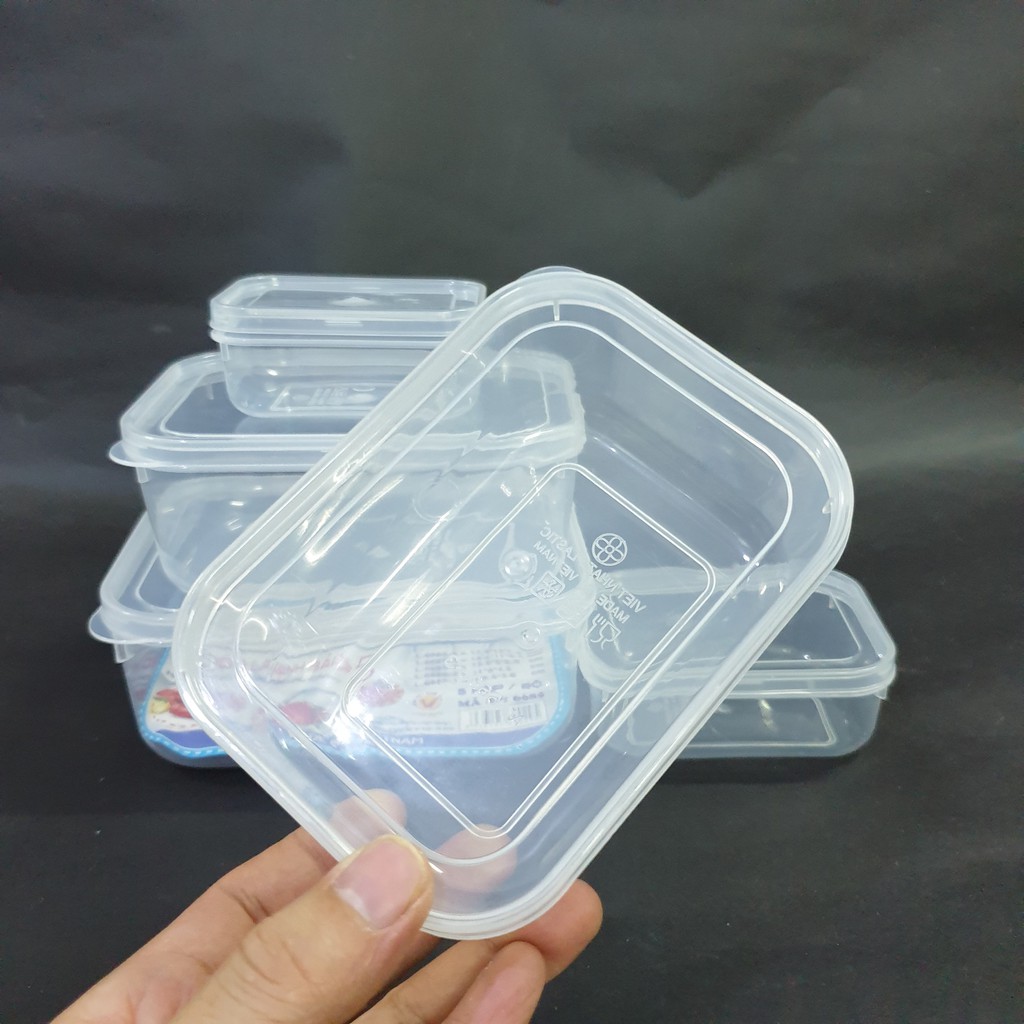 Hộp Đựng Thực Phẩm Đựng Đồ Đa Năng, Đồ Ăn Để Tủ Lạnh Có Nắp Khóa Tiện Dụng - Chính Hãng Việt Nhật