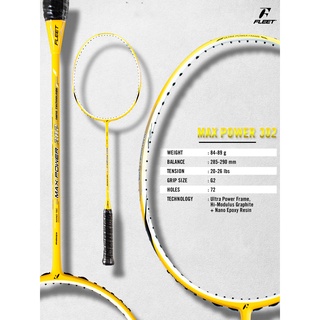 Vợt cầu lông Fleet MAX POWER 302 (Chính hãng)