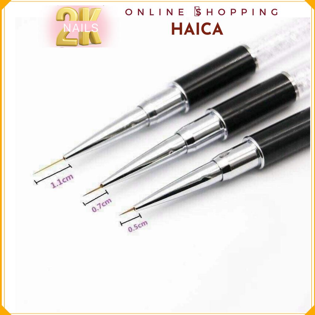 Cọ nét cán đá  Cao cấp , cọ vẽ móng nail 11cm