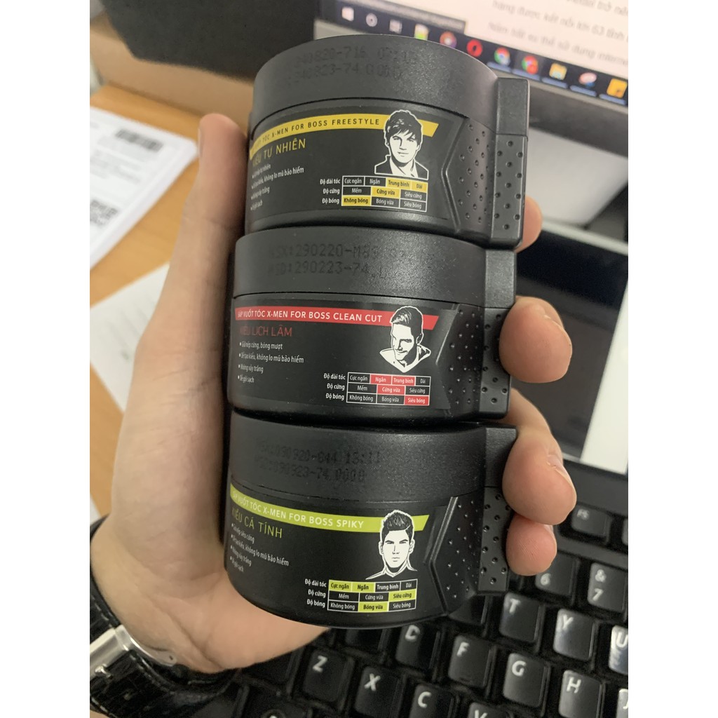 Sáp Vuốt Tóc Xmen For Boss 70g 3 loại