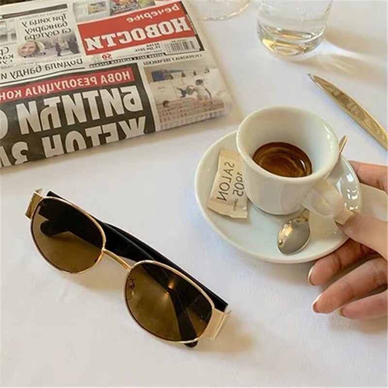 Sunglasses round Face Retro Hong Kong Style Fashion Sunglasses Korean Fashion Street Shooting Ins Cool Disco Jumping Glasses