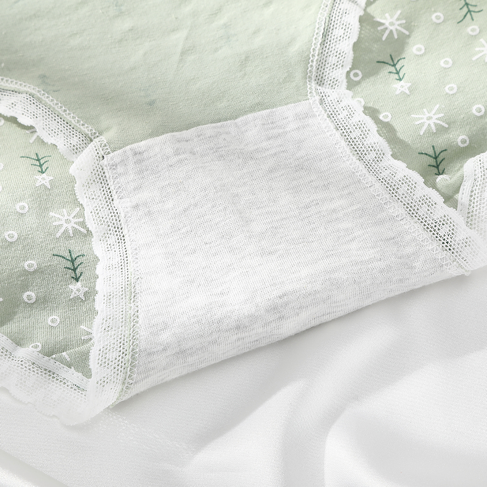 Quần Lót Cotton Levao Lưng Vừa In Họa Tiết Trái Dứa Cho Nữ