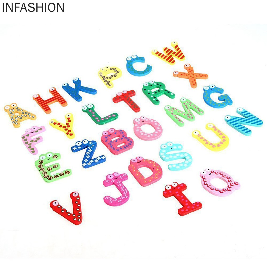 1 Túi Sticker Nam Châm Dán Tủ Lạnh Hình Chữ Cái Tiếng Anh Cho Bé