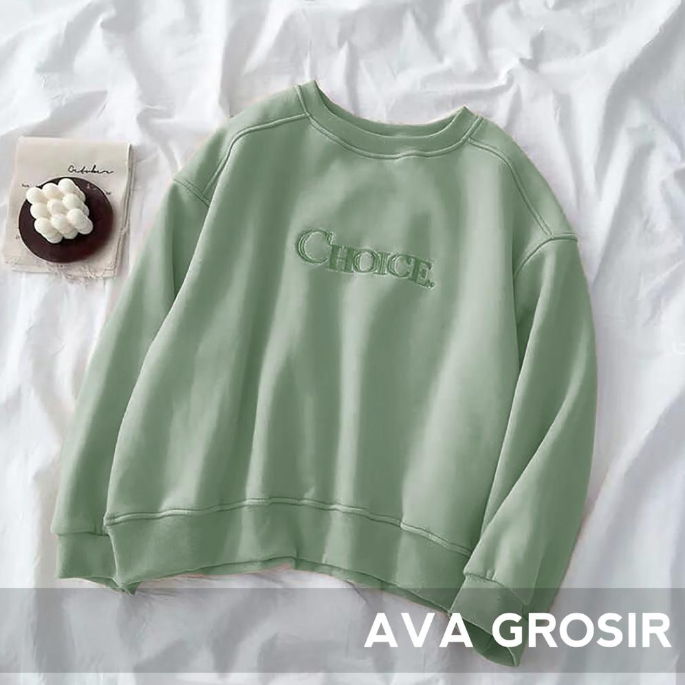 Áo Sweater Cặp Đôi - Choice - Chi Tiết Thêu - Chất Liệu Lông Cừu Size M - L - XL - XXL - XXL