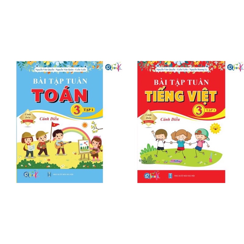 Sách - (Combo 2 tập) Bài Tập Tuần Toán Và Tiếng Việt 3 (Tập 1) - Cánh Diều