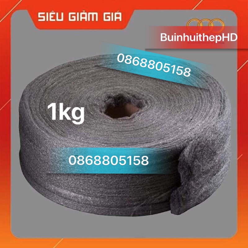 Bùi nhùi thép - cuộn to 1kg