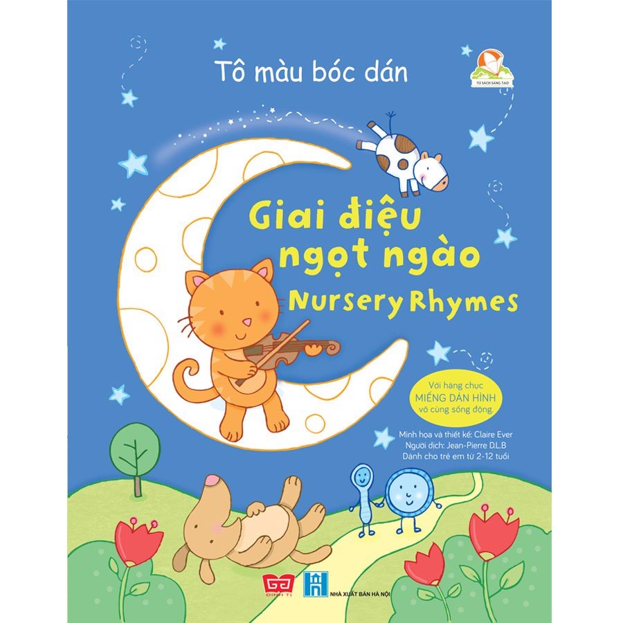 SÁCH - Tô màu bóc dán - Giai điệu ngọt ngào - Nursery Rhymes