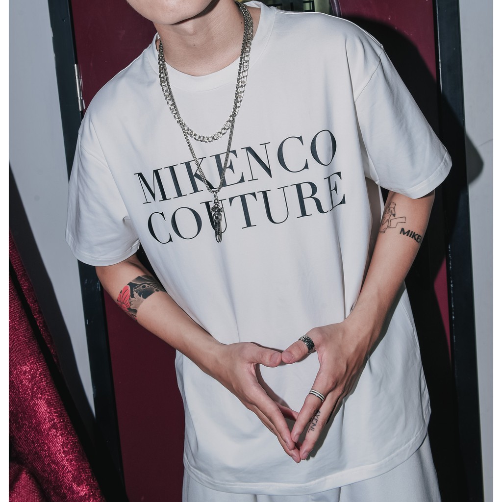 Áo phông ngắn tay unisex MIKENCO Couture White | BigBuy360 - bigbuy360.vn