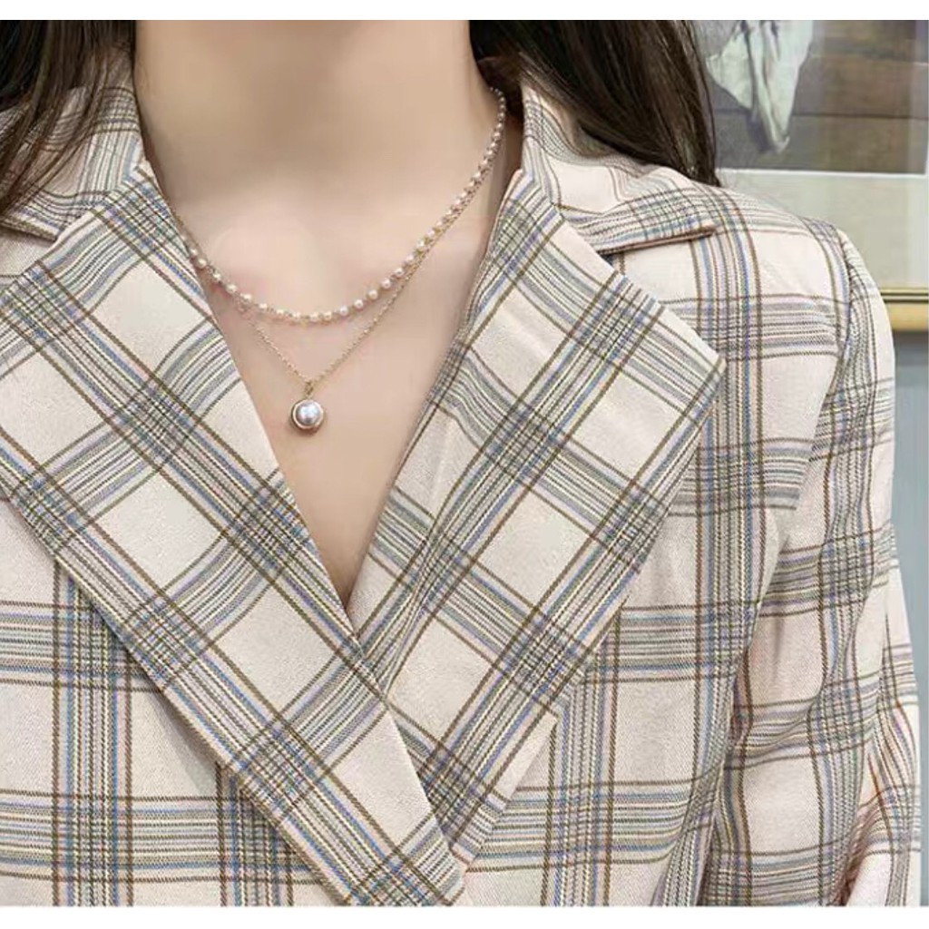 Vòng Cổ Nữ Choker Nhiều Lớp Phong Cách Thời Trang Hàn Quốc Nữ Tính