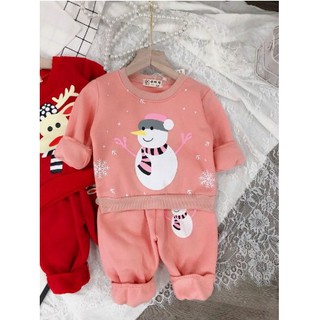 Bộ nỉ họa tiết noel