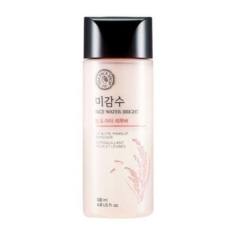 Tẩy Trang Mắt & Môi Làm Sáng Da The Face Shop Rice Water Bright Lip & Eye Make Up Remove - 120ml